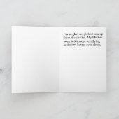 Black Cat Gotcha Day Card - Funny Void Cat カード (内部)