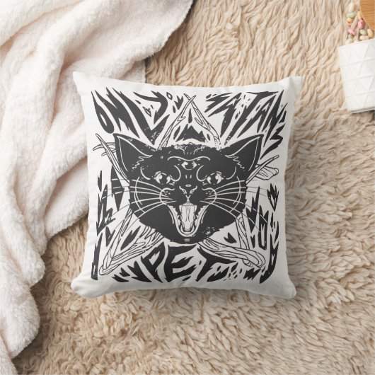 Black Cat Halloween クッション (ブランケット)