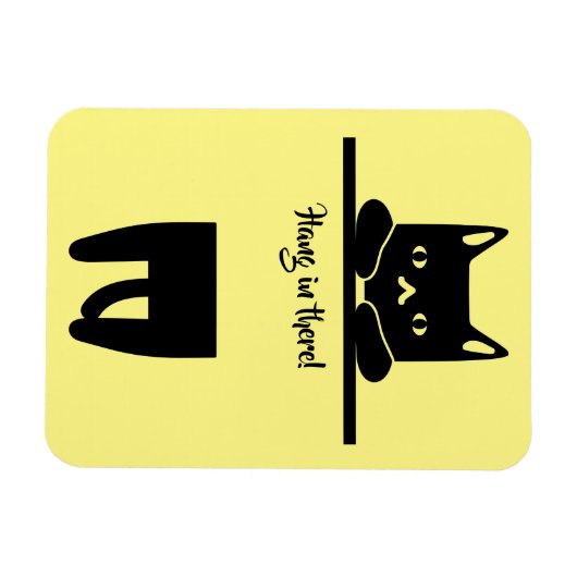 Black Cat, Hang in There! マグネット (横)