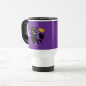 Black Cat Hanging On Halloween Travel Mug トラベルマグ (正面左)