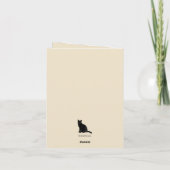 Black Cat Happy Mother's Day カード (裏面)