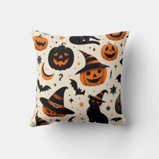 BLACK CAT IN HALLOWEEN クッション (裏面)