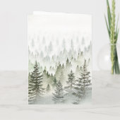 black cat in santa hat fun Holiday Christmas card カード (裏面)