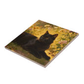 Black Cat in the Flowers I タイル (側面)