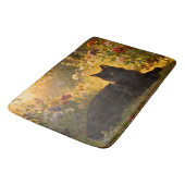 Black Cat in the Flowers I バスマット (アングル)