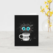 Black Cat Its Fine Im Fine Everything Is Fine Funn カード (黄色い花)