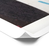 Black Cat Licking Milk Bag - Matchbox Print ポスター (角)