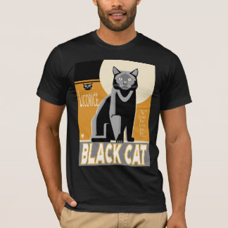 Black Cat Licorice Vintage poster design Tシャツ