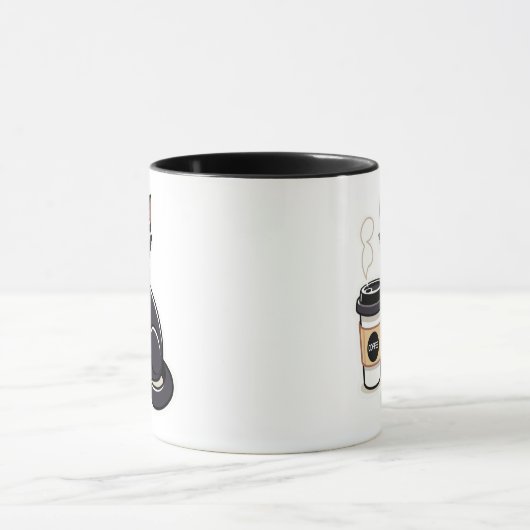 Black Cat lover Coffee Break Cup マグカップ (中央)