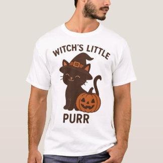 Black Cat Magic – Witch’s Little Purr Tシャツ