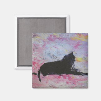 Black cat magnet マグネット