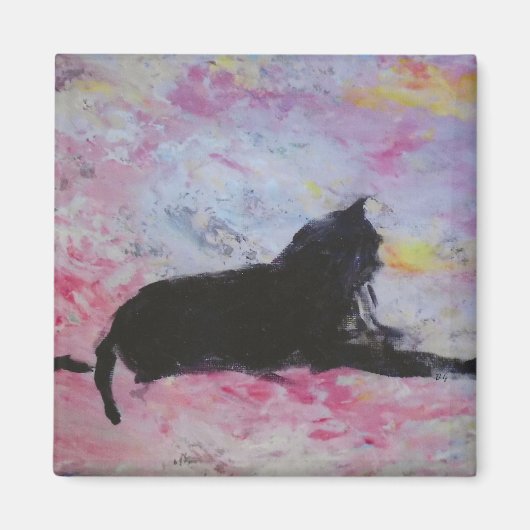 Black cat magnet マグネット (正面)