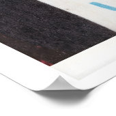 Black Cat Matchbox Art Print, Czechoslovakian ポスター (角)