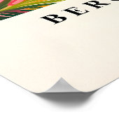 Black Cat Matisse Art Print Pink Beachy ポスター (角)