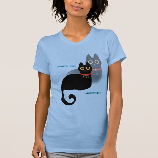 Black cat meme T-Shirt Tシャツ (正面)