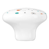 Black Cat Modern Mid Century Retro Atomic セラミックノブ (側面)