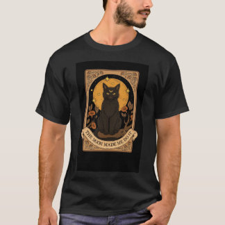 Black Cat Moon T-Shirt – The MoMen's Basic T-Shirt Tシャツ