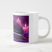 Black Cat Mug | Witchy Candlelight Coffee Cup ジャンボコーヒーマグカップ (右)