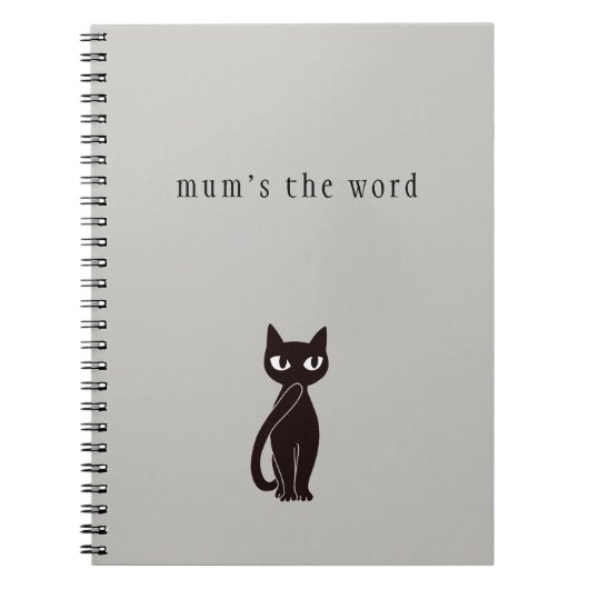 Black Cat Notebook ver.2 ノートブック (正面)
