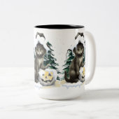 Black Cat On A Jack ツートーンマグカップ (正面右)