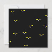 Black Cat on Orange 招待状 (裏面)