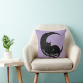 Black Cat on the Crescent Moon: Charm of Darkness  クッション (椅子)