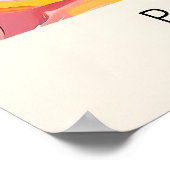 Black Cat on Toilet Mattise Style Bathroom Print ポスター (角)