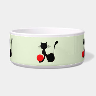 Black Cat Pet Bowl ボウル
