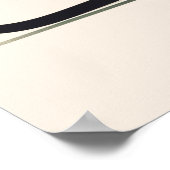 Black Cat Plant Wall Art Minimalist Cat Poster Mod ポスター (角)