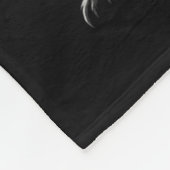 Black Cat Playing Electric Guitar Gothic Rocker  フリースブランケット (角)