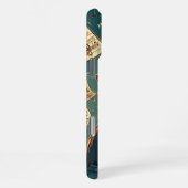 Black Cat Playing Piano Cool Pianist Gift iPhoneケース (右側面)