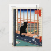 Black Cat Postcard ポストカード (正面/裏面)