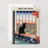 Black Cat Postcard ポストカード (正面/裏面)