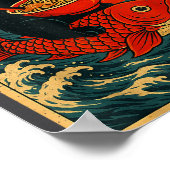 Black Cat Ramen Japanese Graphic Tees For Men Wome ポスター (角)