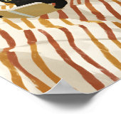 Black Cat Reading in Bed | Peaceful Bedroom | Cat  ポスター (角)