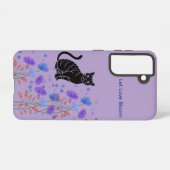 Black Cat Samsung Galaxy Case – Let Love Bloom Samsung Galaxyケース (裏面横)