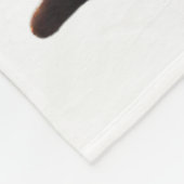 Black Cat Santa Tangled Up In Christmas Lights _1 フリースブランケット (角)