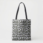 Black Cat Seamless Pattern Pet Lovers トートバッグ (正面)