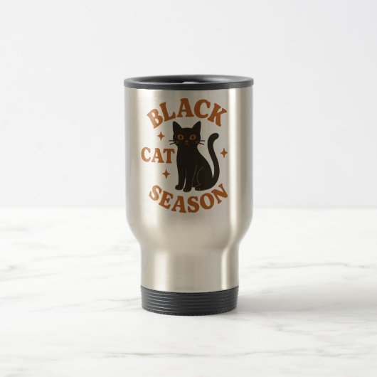 Black cat season トラベルマグ (中央)