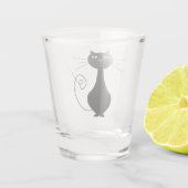 Black cat shot glass ショットグラス (裏面)