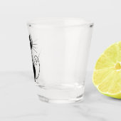 Black cat shot glass ショットグラス (右)