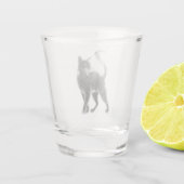 Black Cat shot glass ショットグラス (裏面)