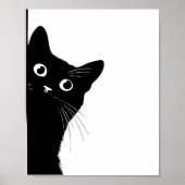 Black Cat Side Look Poster for Cate Lovers ポスター (正面)