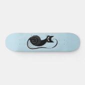 BLACK CAT SKATEBOARD BLUE DECK スケートボード (横)