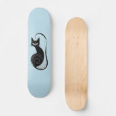BLACK CAT SKATEBOARD BLUE DECK スケートボード (正面)