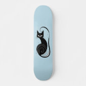 BLACK CAT SKATEBOARD BLUE DECK スケートボード (正面)