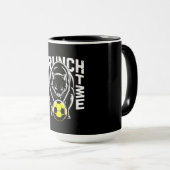 Black Cat Soccer Mug – Bold Crunch Design マグカップ (正面右)