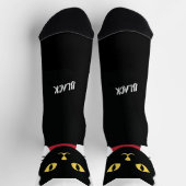 Black Cat Socks Gift for Cat Lovers ソックス (上部)