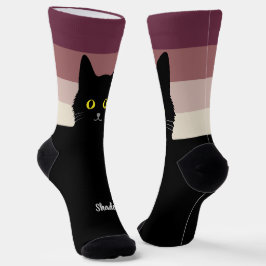 Black Cat Socks Gift for Cat Lovers - Many Colors ソックス