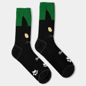 Black Cat Socks Gift for Cat Mom & Cat Dad Lovers ソックス (右)